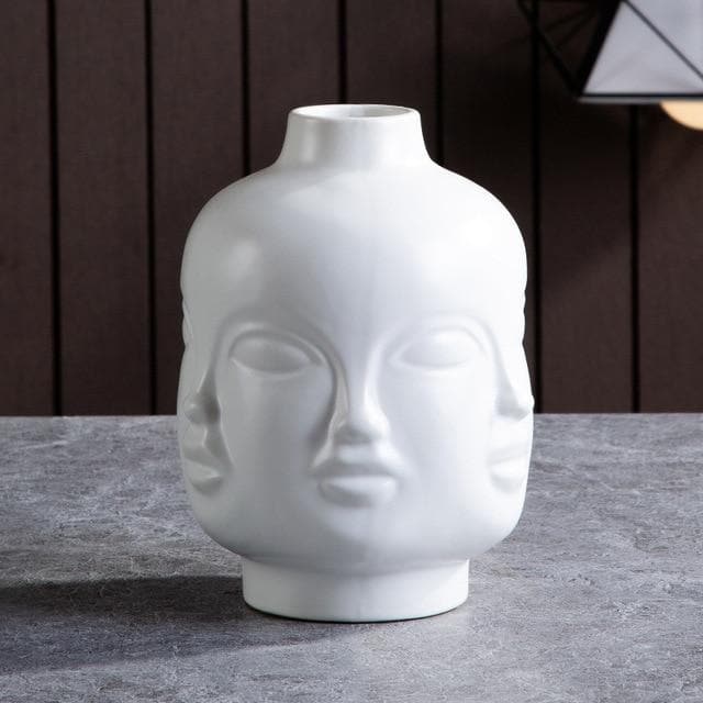 Hommfer – Cache - pots et Vases Visage en Céramique Artistique pour Salon - Hommfer