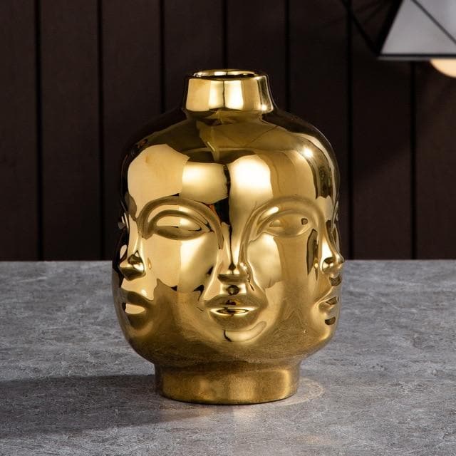 Hommfer – Cache - pots et Vases Visage en Céramique Artistique pour Salon - Hommfer