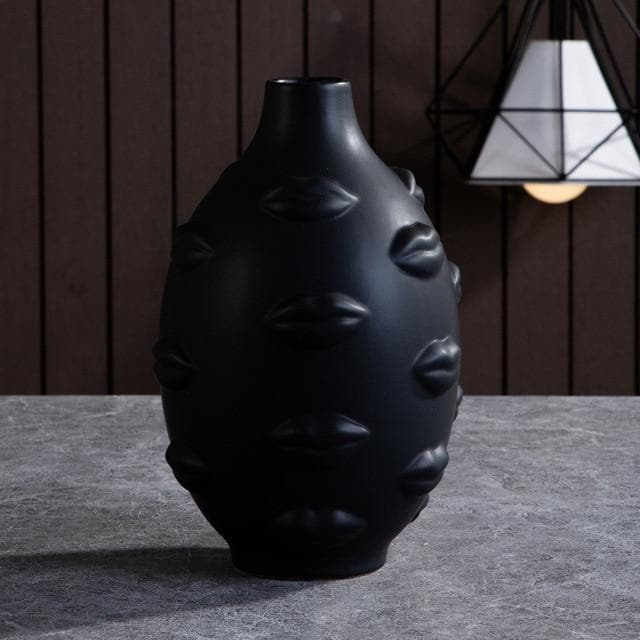 Hommfer – Cache - pots et Vases Visage en Céramique Artistique pour Salon - Hommfer