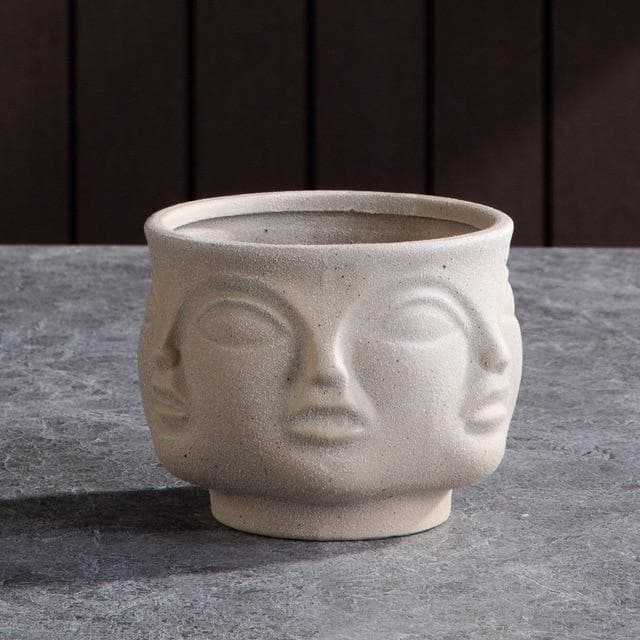 Hommfer – Cache - pots et Vases Visage en Céramique Artistique pour Salon - Hommfer