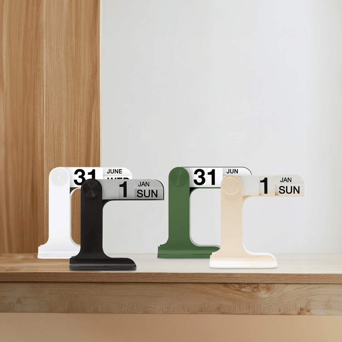 Hommfer – Calendrier de bureau en bois élégant au design scandinave - Hommfer
