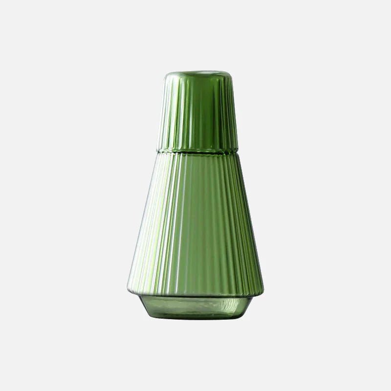 Hommfer – Carafe en Verre Plissé avec Gobelet - Hommfer