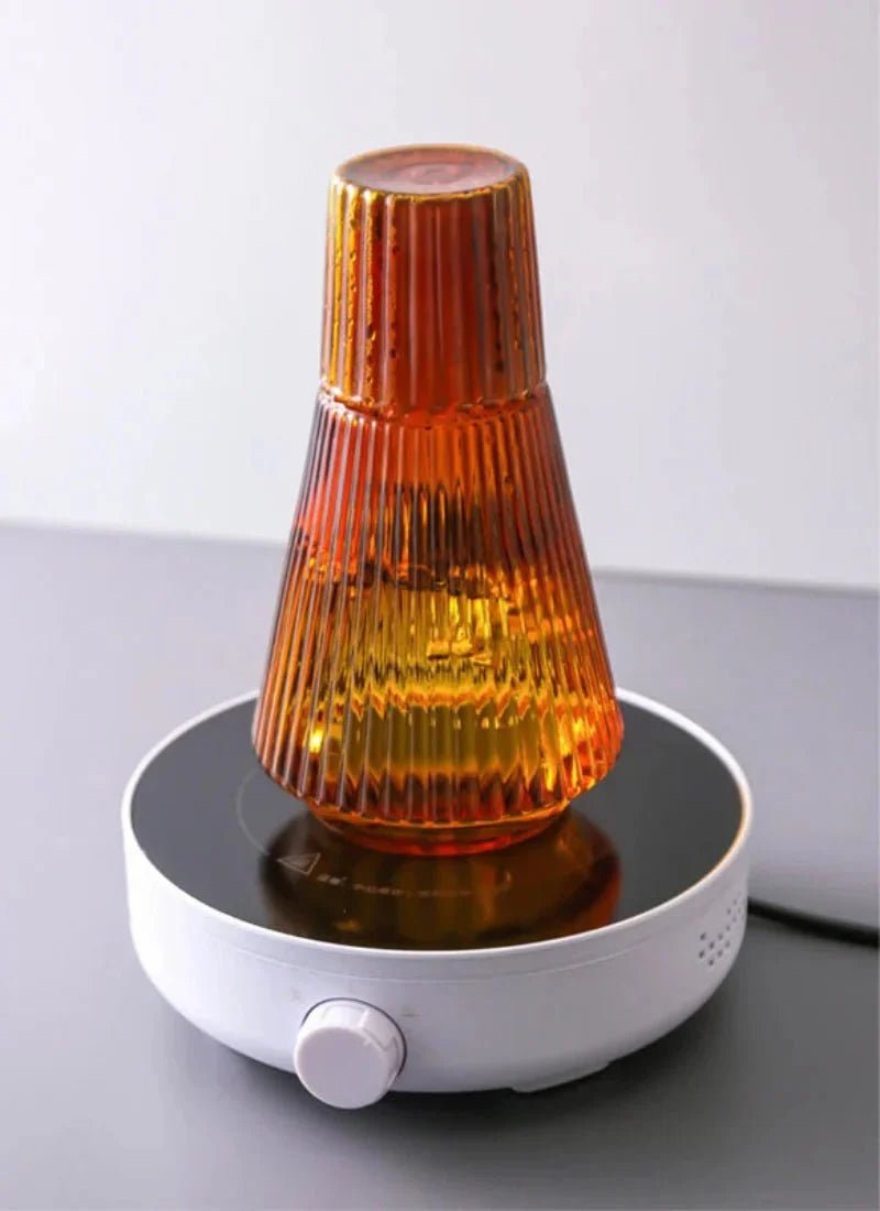 Hommfer – Carafe en Verre Plissé avec Gobelet - Hommfer