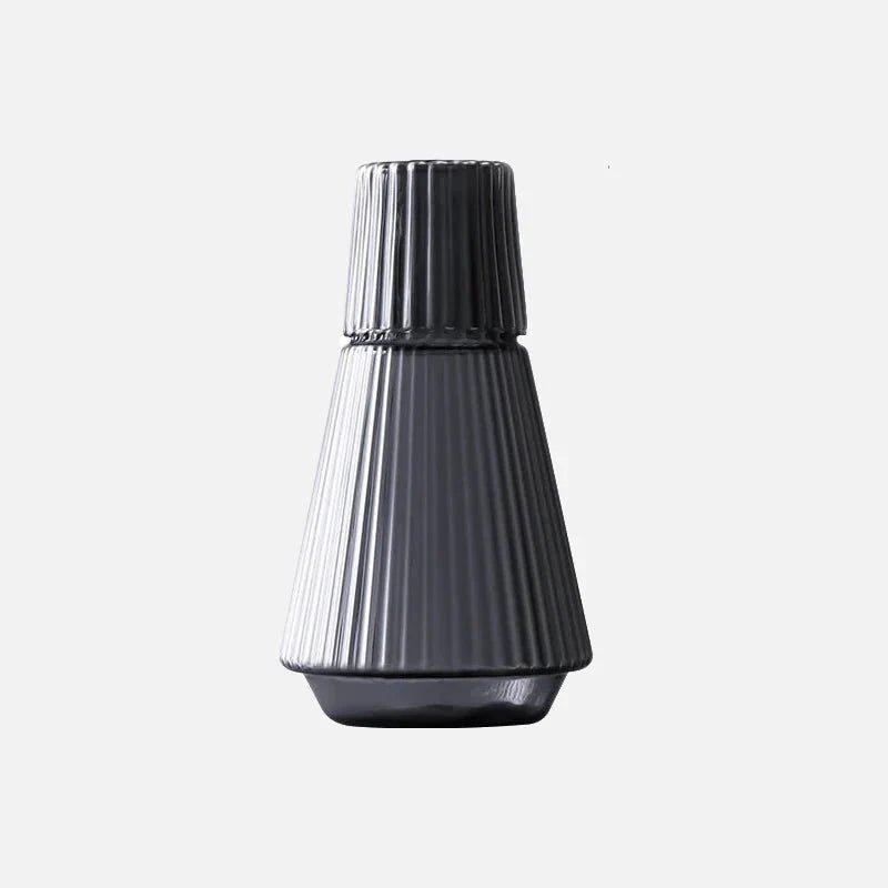 Hommfer – Carafe en Verre Plissé avec Gobelet - Hommfer