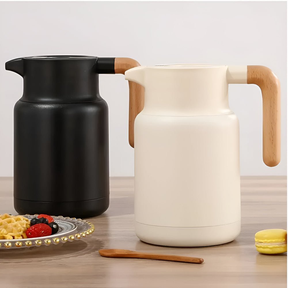 Hommfer – Carafe Isotherme avec Poignée en Bois - Hommfer