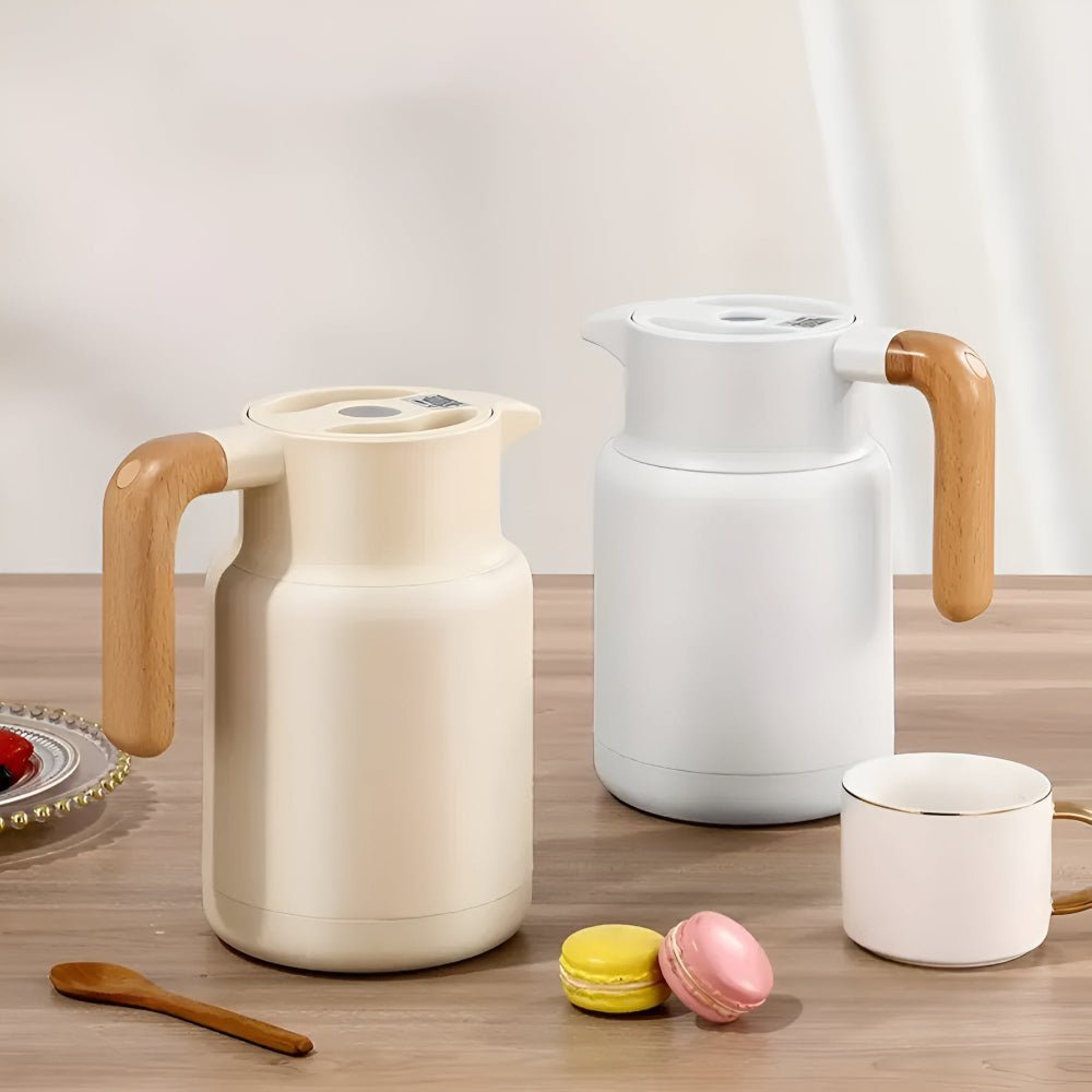 Hommfer – Carafe Isotherme avec Poignée en Bois - Hommfer