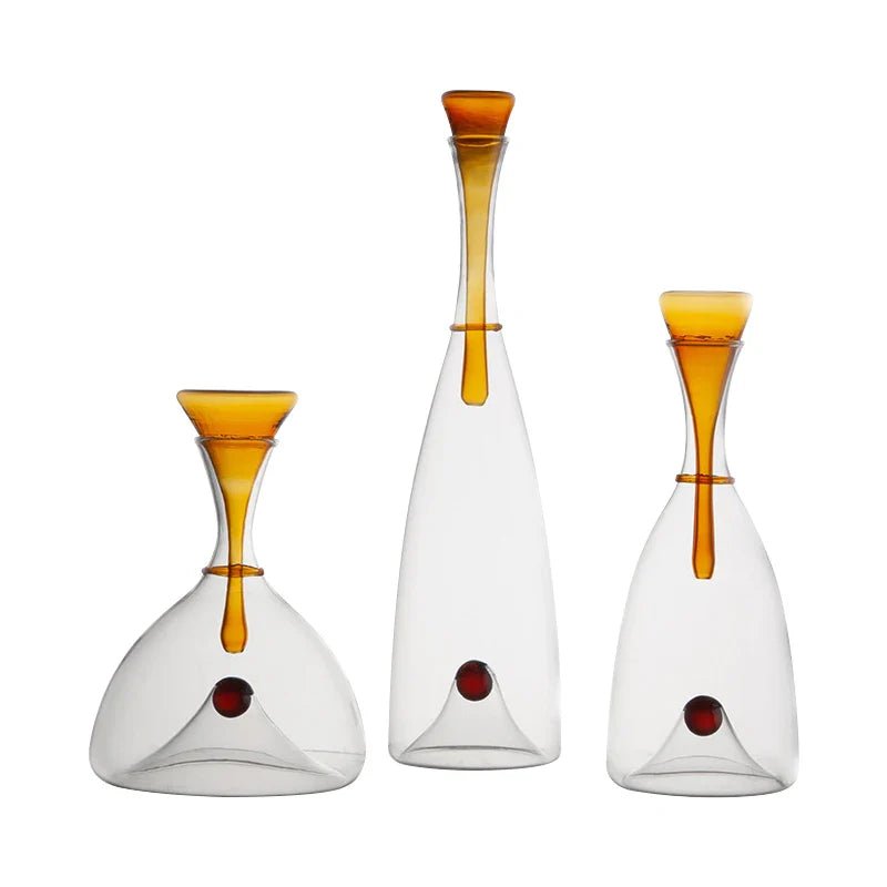 Hommfer – Carafe soufflée à la main avec bouchon décoratif - Hommfer