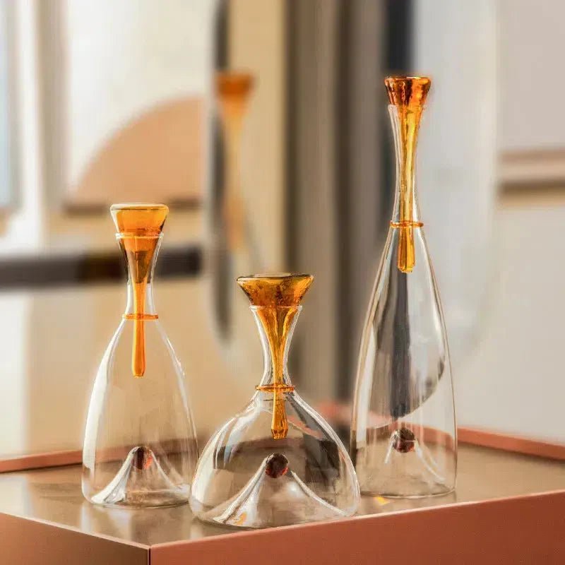 Hommfer – Carafe soufflée à la main avec bouchon décoratif - Hommfer