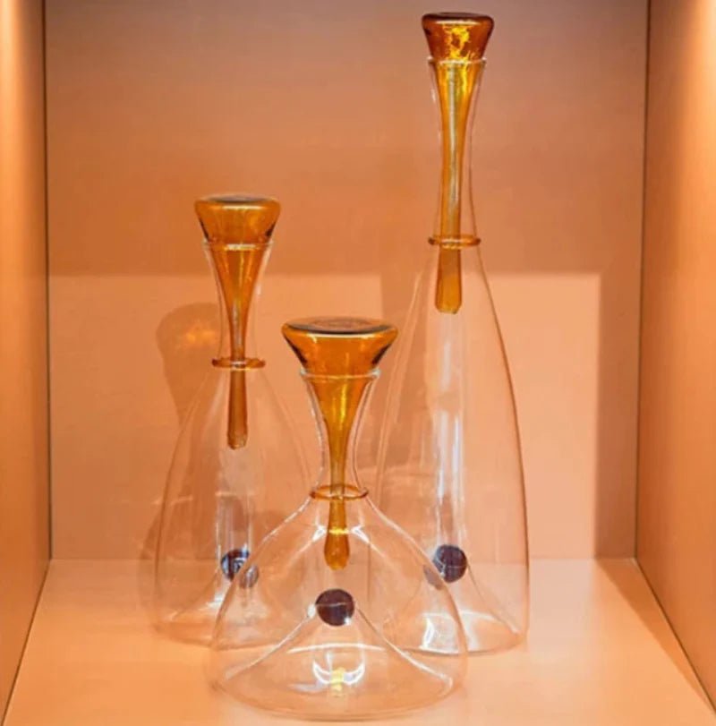 Hommfer – Carafe soufflée à la main avec bouchon décoratif - Hommfer