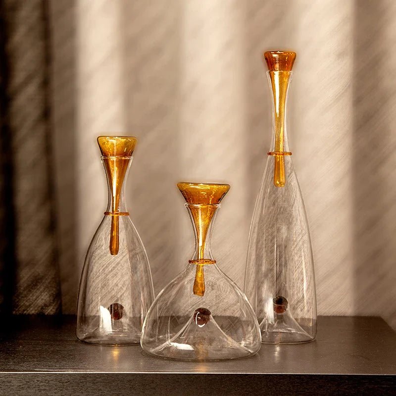 Hommfer – Carafe soufflée à la main avec bouchon décoratif - Hommfer