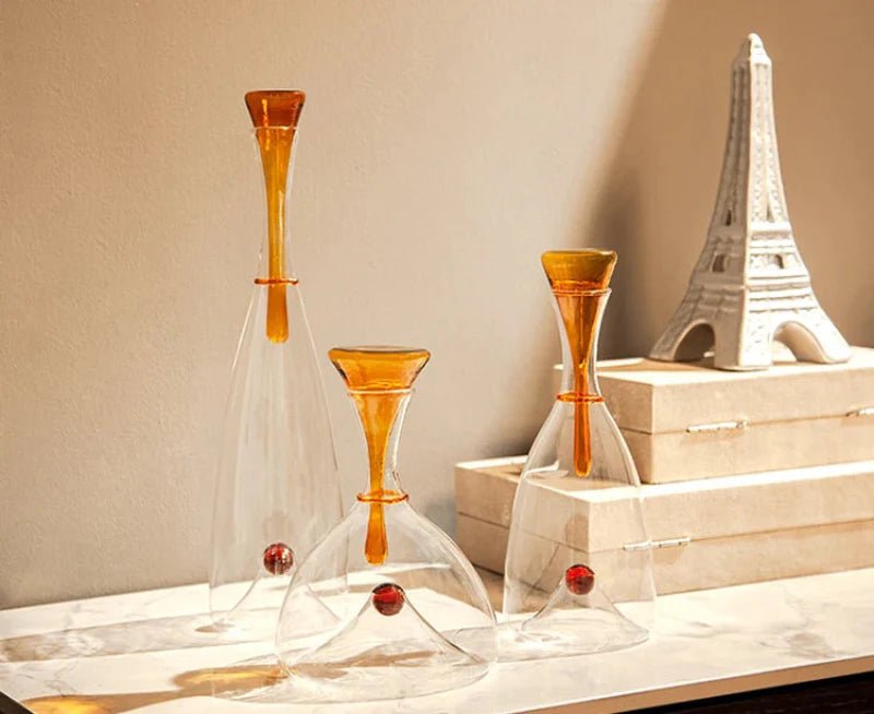 Hommfer – Carafe soufflée à la main avec bouchon décoratif - Hommfer