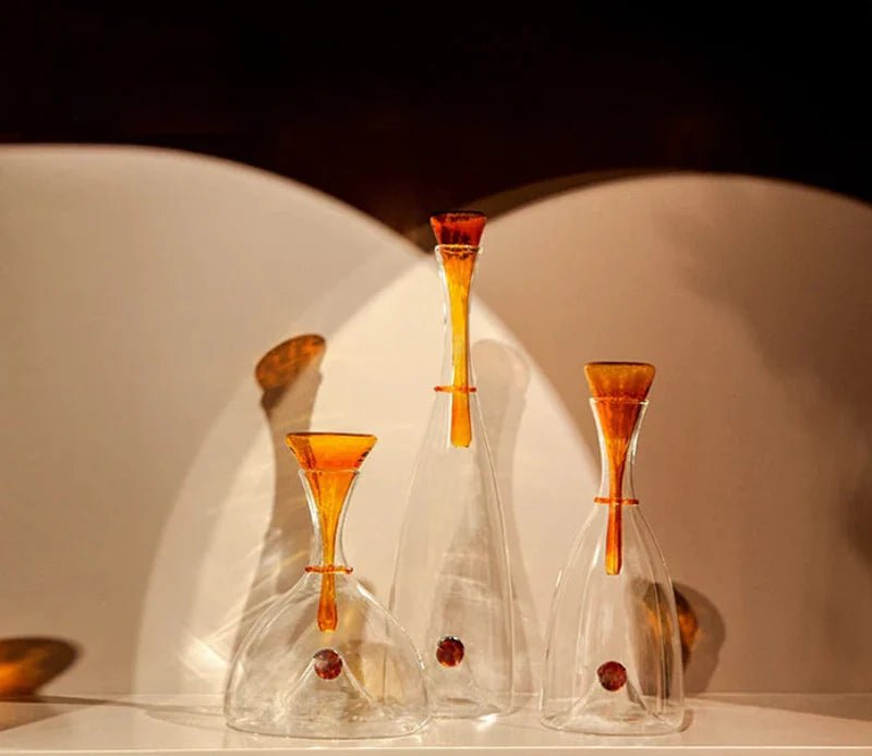 Hommfer – Carafe soufflée à la main avec bouchon décoratif - Hommfer