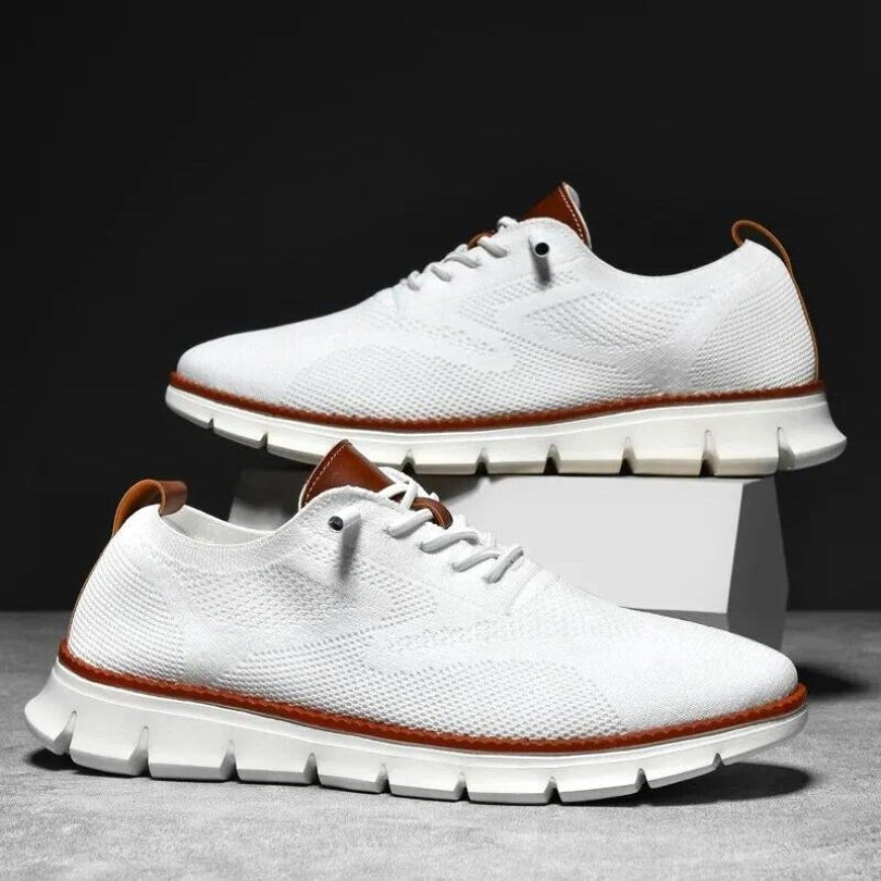 Hommfer - Chaussures Homme Flexeno en Maille Respirante avec Semelles Amortissantes pour un Confort Toute la Journée - Hommfer