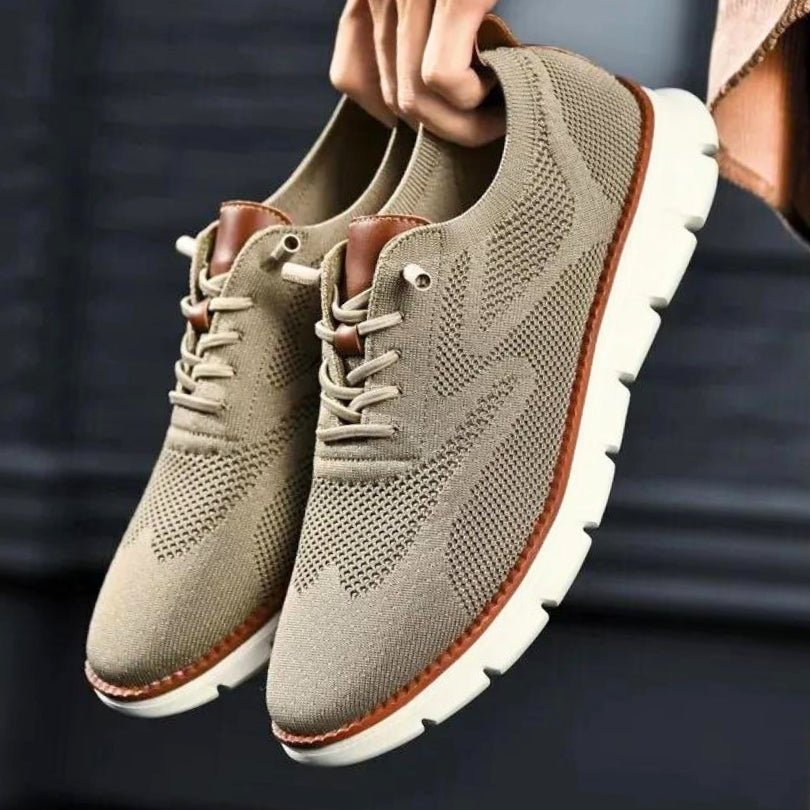 Hommfer - Chaussures Homme Flexeno en Maille Respirante avec Semelles Amortissantes pour un Confort Toute la Journée - Hommfer