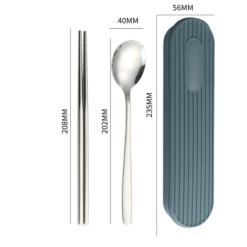Hommfer – Coffret de Couverts en Acier Inoxydable 3 Pièces avec Boîte - Hommfer