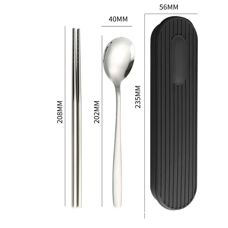 Hommfer – Coffret de Couverts en Acier Inoxydable 3 Pièces avec Boîte - Hommfer