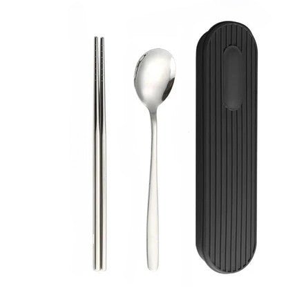 Hommfer – Coffret de Couverts en Acier Inoxydable 3 Pièces avec Boîte - Hommfer