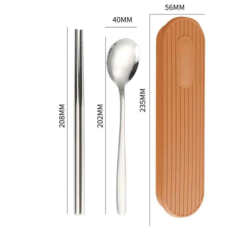 Hommfer – Coffret de Couverts en Acier Inoxydable 3 Pièces avec Boîte - Hommfer