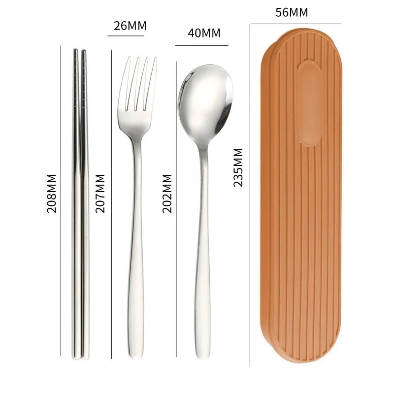 Hommfer – Coffret de Couverts en Acier Inoxydable 3 Pièces avec Boîte - Hommfer