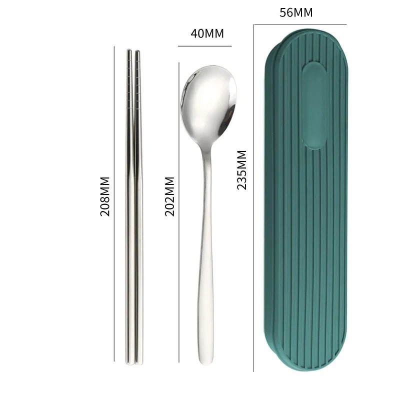 Hommfer – Coffret de Couverts en Acier Inoxydable 3 Pièces avec Boîte - Hommfer