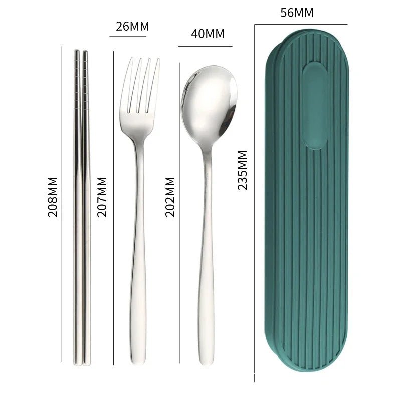 Hommfer – Coffret de Couverts en Acier Inoxydable 3 Pièces avec Boîte - Hommfer