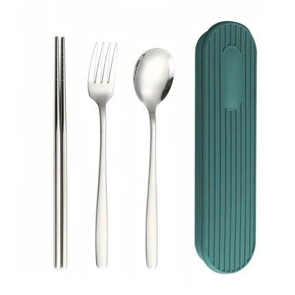 Hommfer – Coffret de Couverts en Acier Inoxydable 3 Pièces avec Boîte - Hommfer