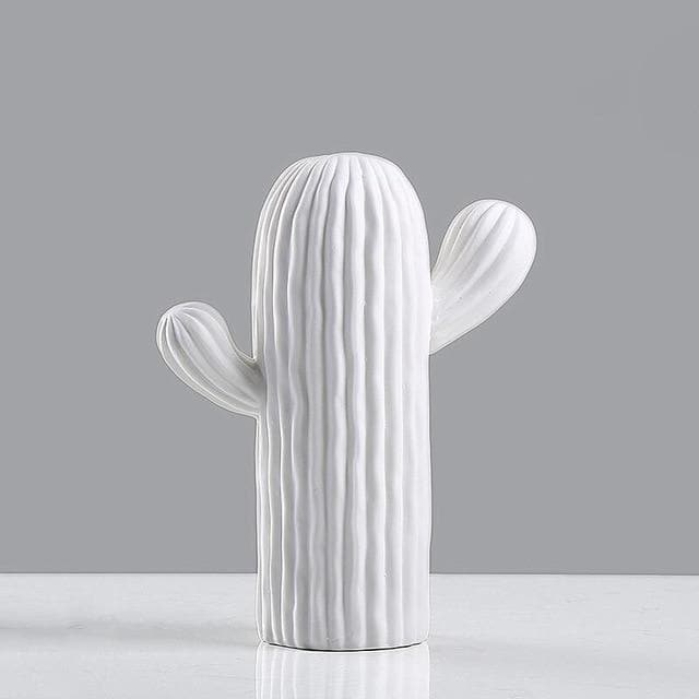 Hommfer – Collection de Cactus en Porcelaine Blanche - Hommfer