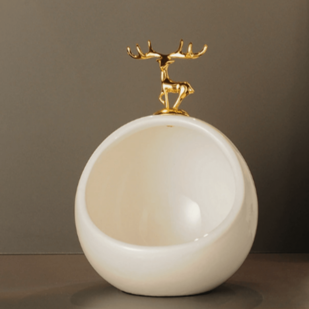 Hommfer – Coupelle Décorative en Céramique avec Motif de Cerf - Hommfer