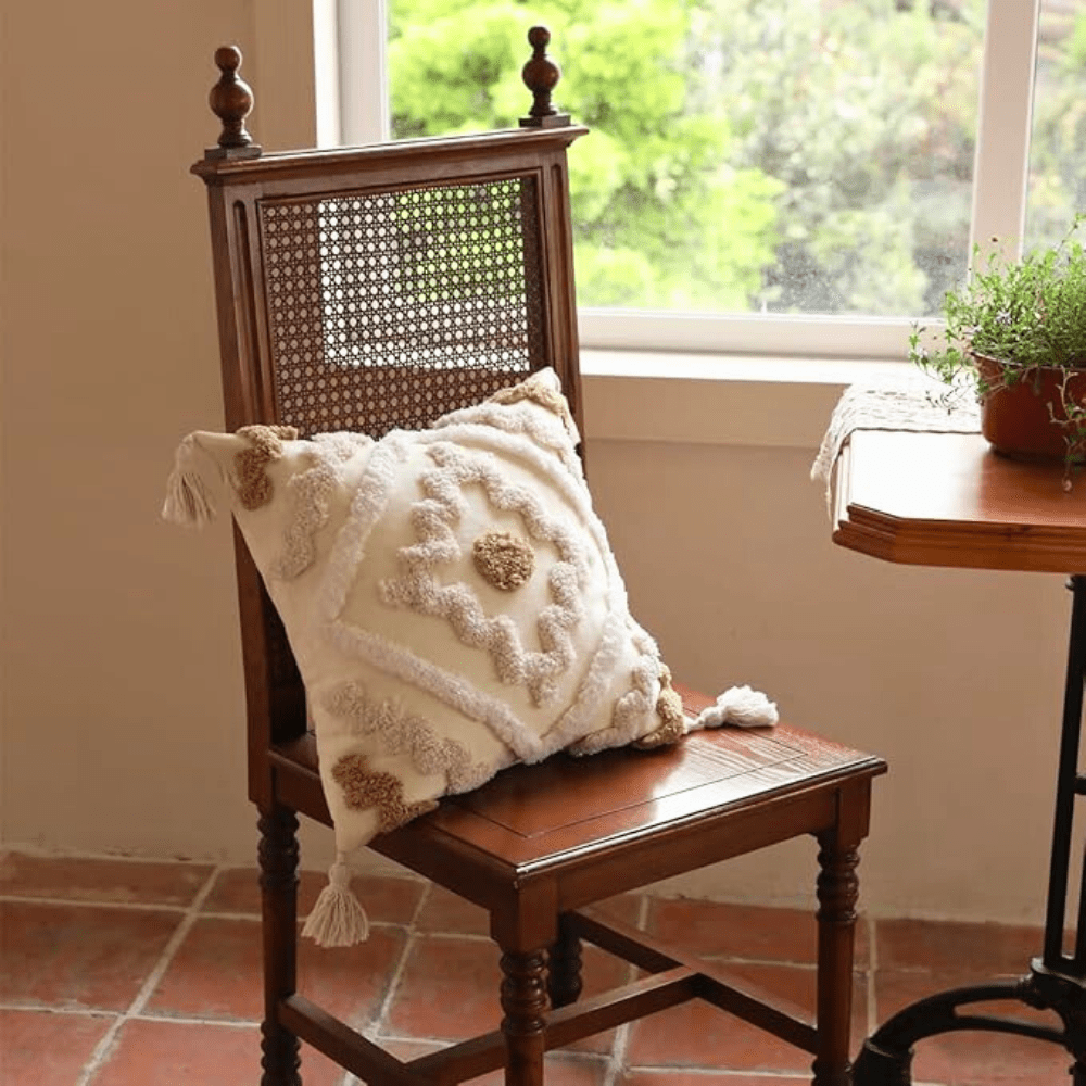 Hommfer – Coussin Bohème à Franges - Hommfer