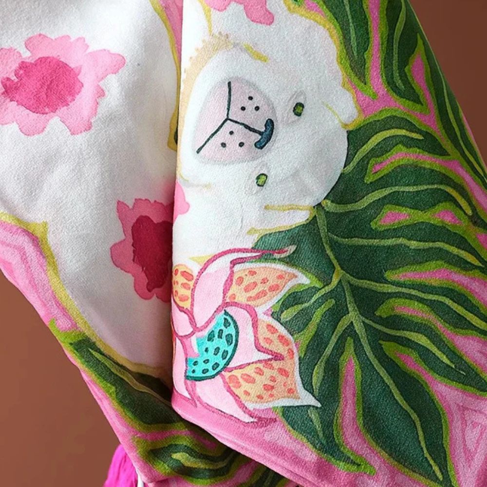 Hommfer – Coussin Chien Rose avec Pompons - Hommfer