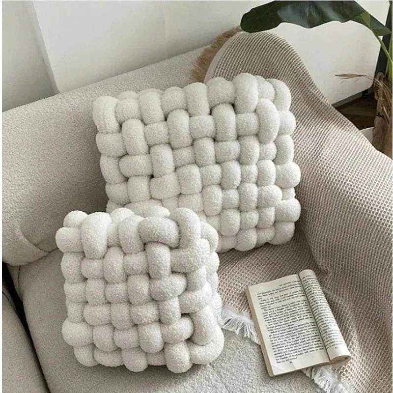 Hommfer – Coussin Nœud Nordique Coloré et Doux - Hommfer