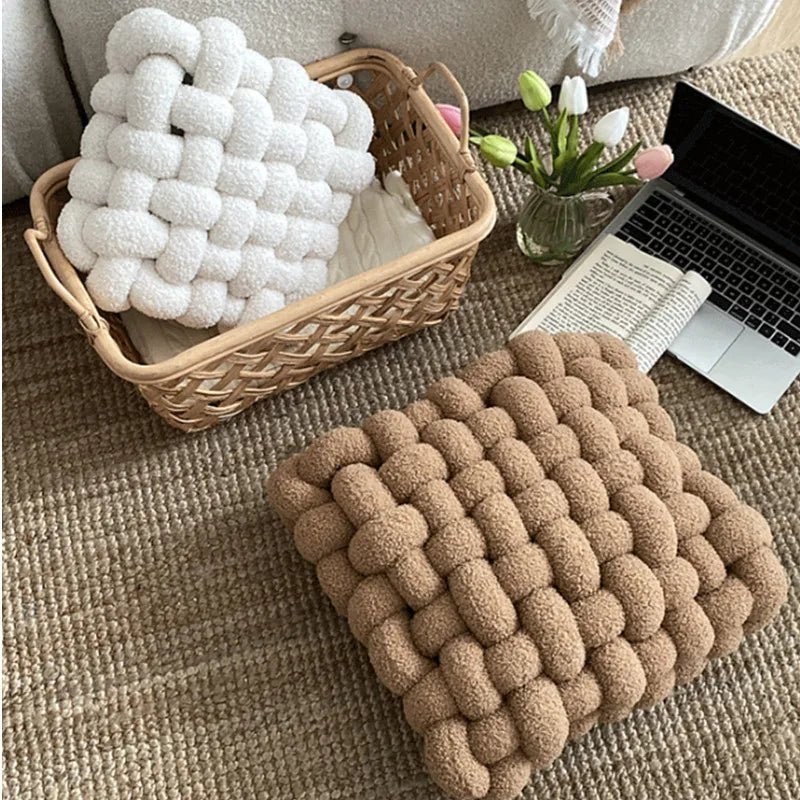 Hommfer – Coussin Nœud Nordique Coloré et Doux - Hommfer