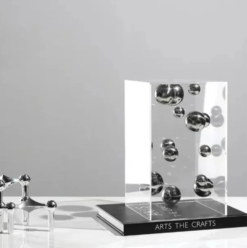 Hommfer – Cube Décoratif Art Sphères Flottantes - Hommfer