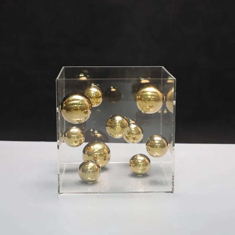 Hommfer – Cube Décoratif Art Sphères Flottantes - Hommfer