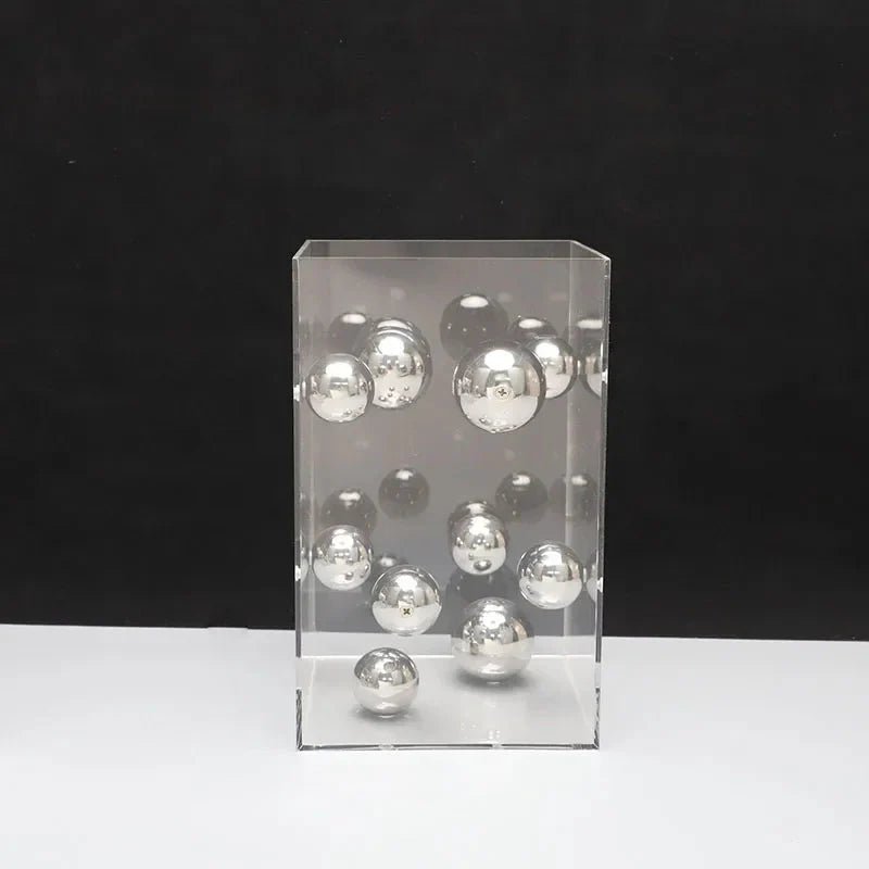 Hommfer – Cube Décoratif Art Sphères Flottantes - Hommfer