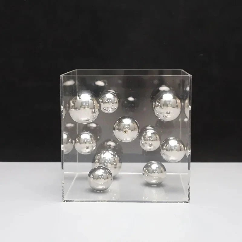Hommfer – Cube Décoratif Art Sphères Flottantes - Hommfer