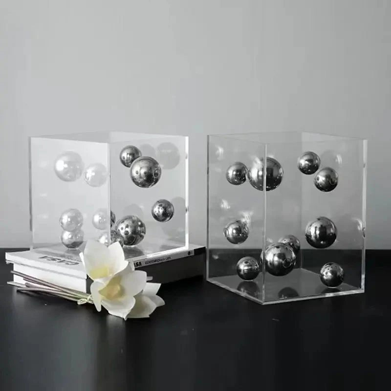 Hommfer – Cube Décoratif Art Sphères Flottantes - Hommfer