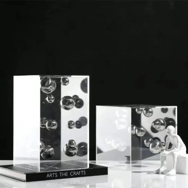 Hommfer – Cube Décoratif Art Sphères Flottantes - Hommfer