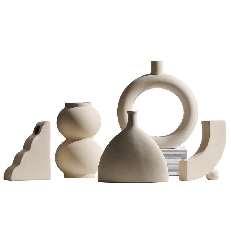 Hommfer – Décor Céramique Taupe et Bougeoirs Modernes - Hommfer
