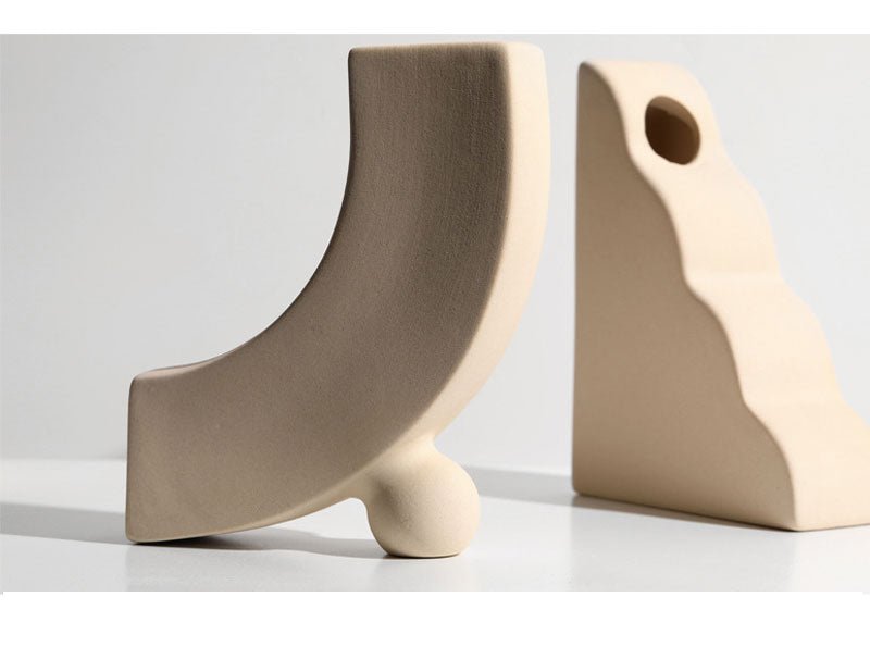 Hommfer – Décor Céramique Taupe et Bougeoirs Modernes - Hommfer