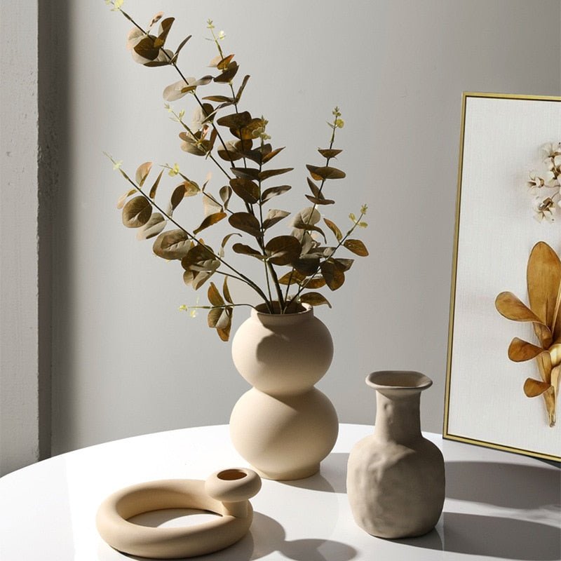 Hommfer – Décor Céramique Taupe et Bougeoirs Modernes - Hommfer
