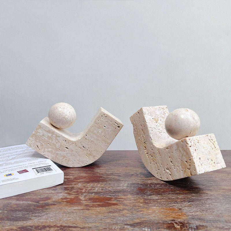 Hommfer – Décoration sphérique en pierre naturelle pour le salon - Hommfer