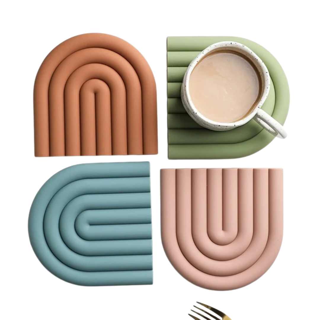 Hommfer - Dessous de Verre Arc - en - Ciel en Silicone - Hommfer