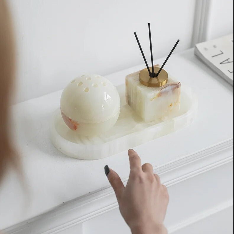 Hommfer – Diffuseur en Marbre Fait Main pour le Salon - Hommfer