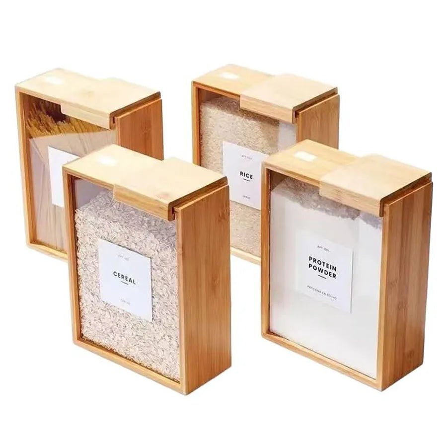 Hommfer – Distributeur de Céréales en Bambou 2L - Hommfer