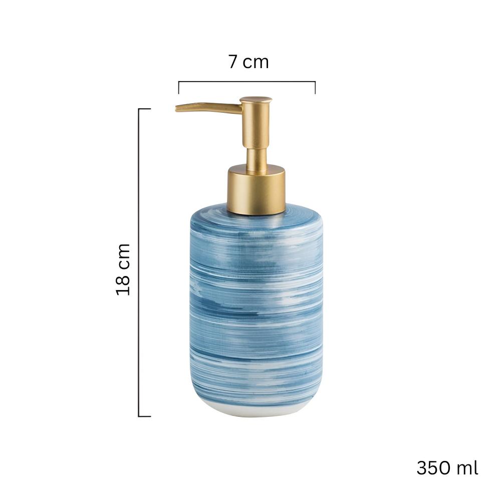 Hommfer - Distributeur de savon en céramique effet marbre - Hommfer