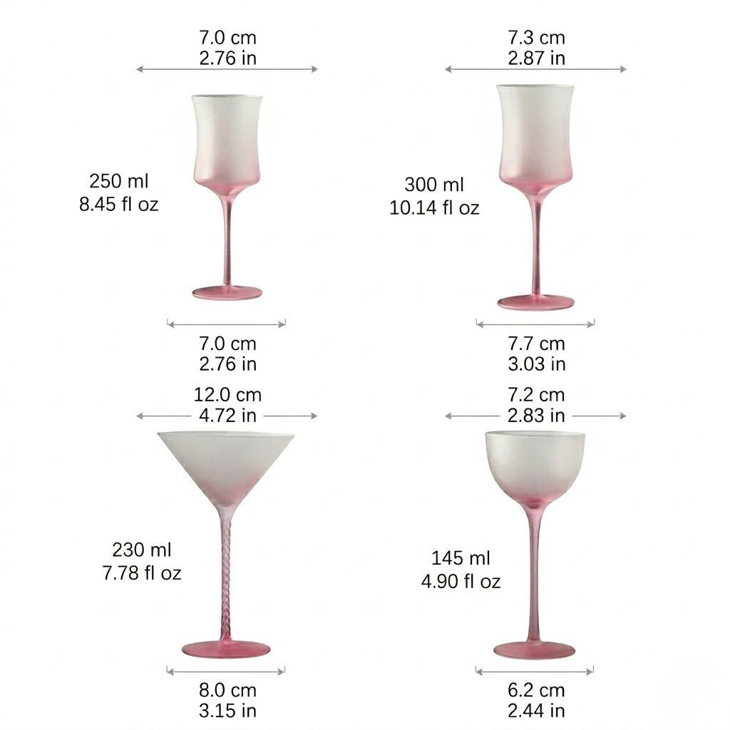 Hommfer – Élégant Service de Verres à Cocktail en Cristal - Hommfer