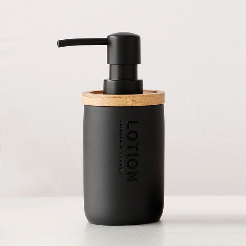 Hommfer – Ensemble d’Accessoires de Salle de Bain en Résine et Bois - Hommfer