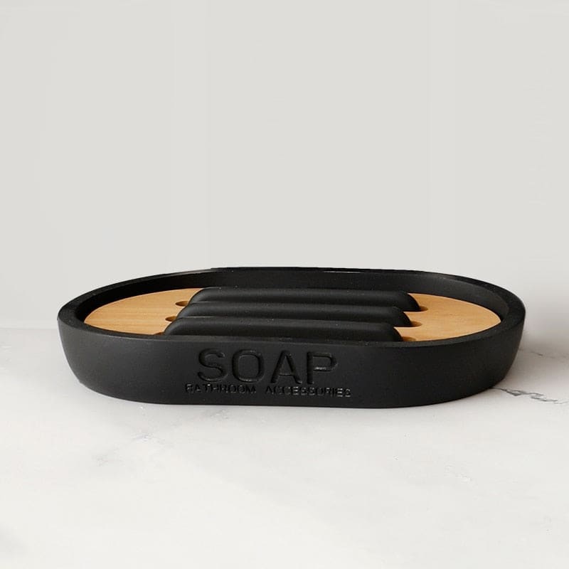 Hommfer – Ensemble d’Accessoires de Salle de Bain en Résine et Bois - Hommfer