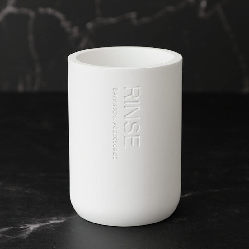 Hommfer – Ensemble d’Accessoires de Salle de Bain en Résine et Bois - Hommfer